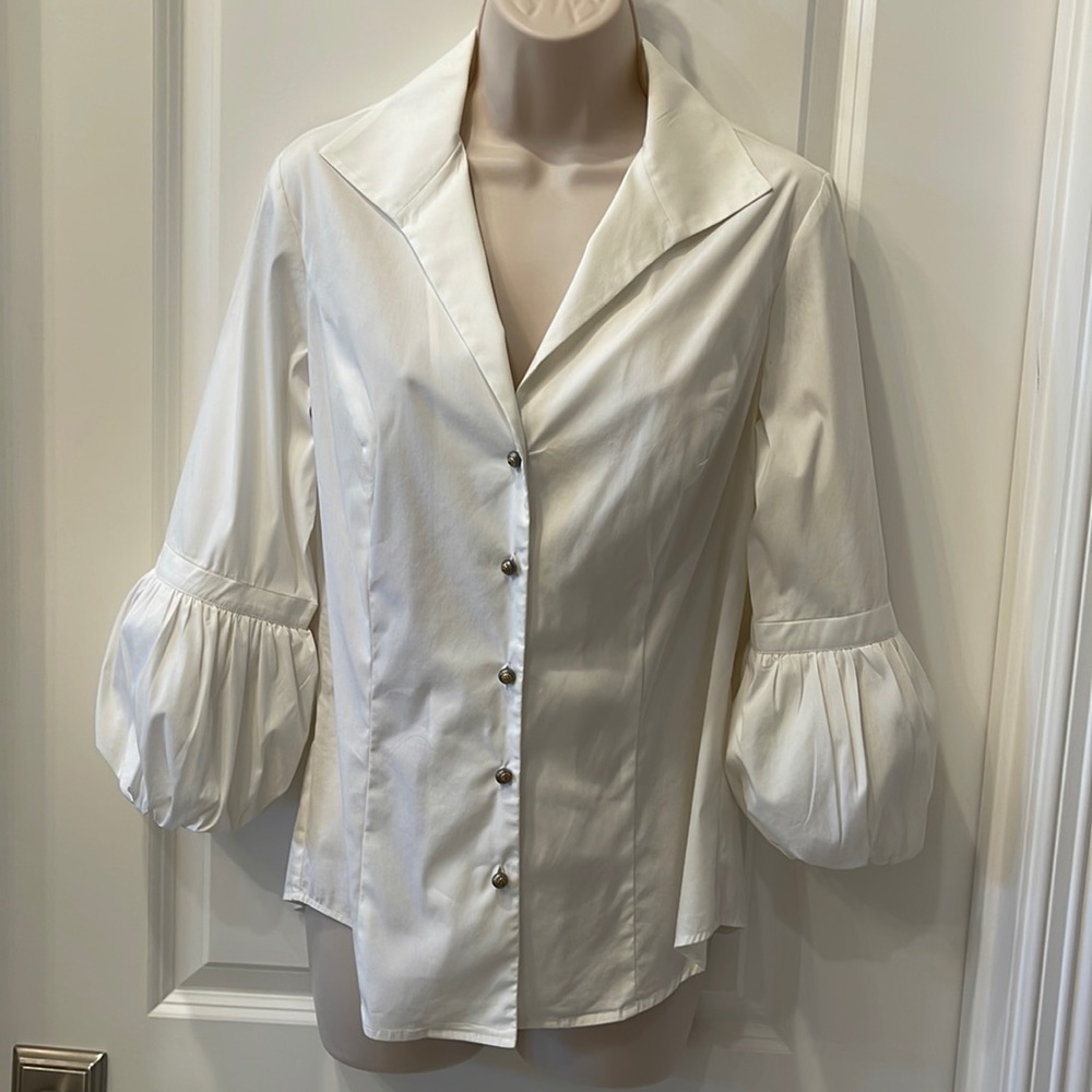 Etcetera White Cotten Blouse